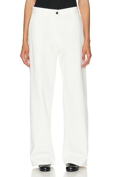 The Row Perseo Wide Leg in White