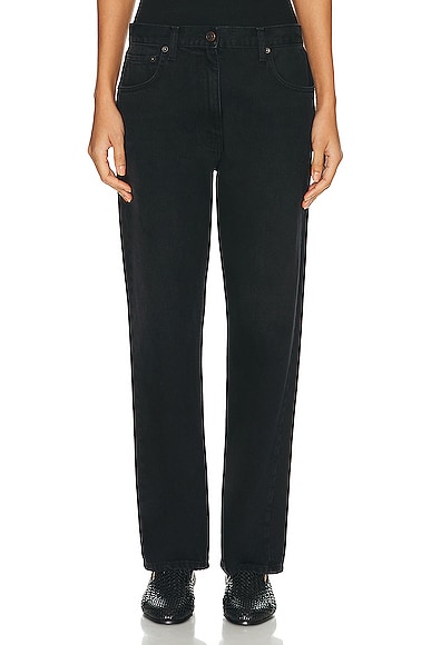 The Row Ryley Straight Leg Pant in Black