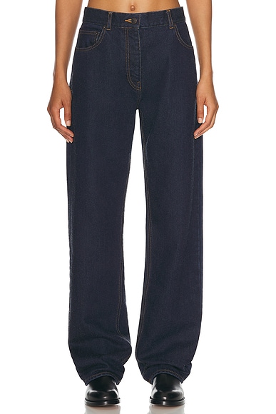 The Row Berty Wide Leg in Indigo