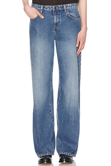 The Row Eglitta Wide Leg in Light Indigo | FWRD The Row Eglitta Wide Leg in Light Indigo | FWRD