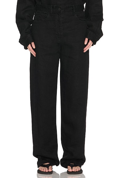 The Row Tarley Straight Leg in Black