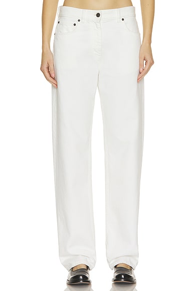 The Row Burty Straight Leg in White