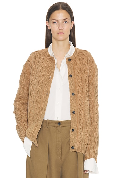 The Row Loneke Cardigan in Fawn