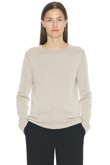The Row Lyse Top in Ecru & Beige