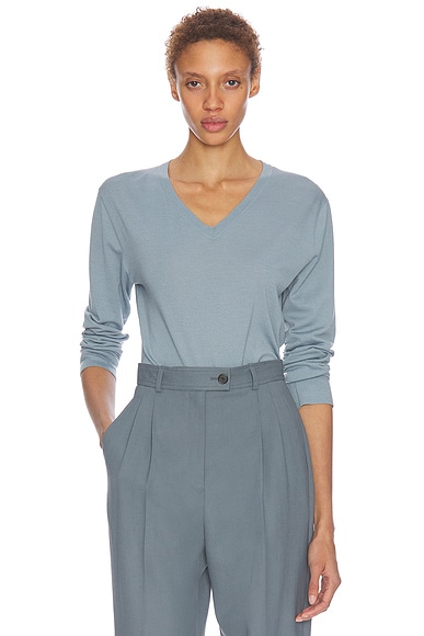 The Row Naius Top in Azure Grey
