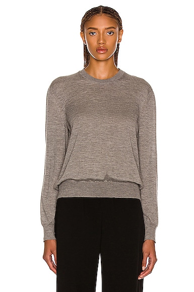 The Row Islington Sweater in Medium Grey