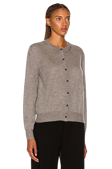 Shop The Row Battersea Cardigan In Medium Grey