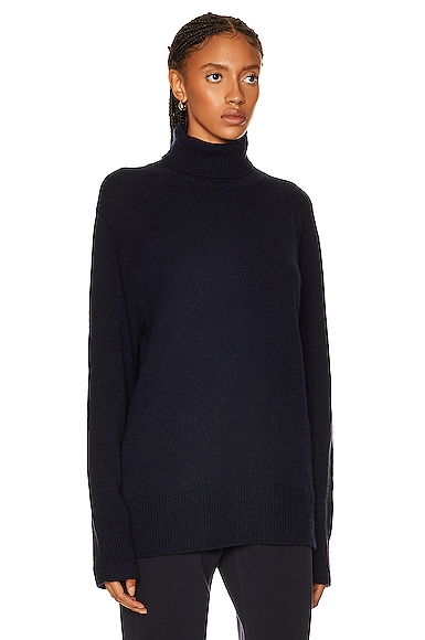 The Row Oversize Cashmere Sweater Hepny In Dark Navy