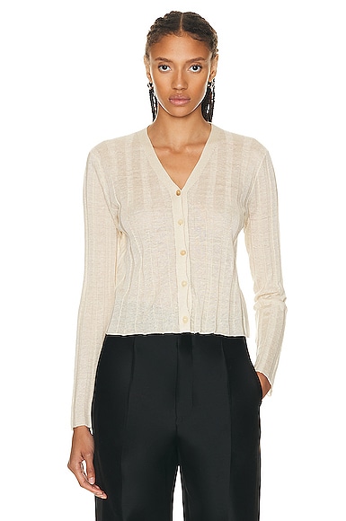 The Row Dwin Cardigan in Antique Cream