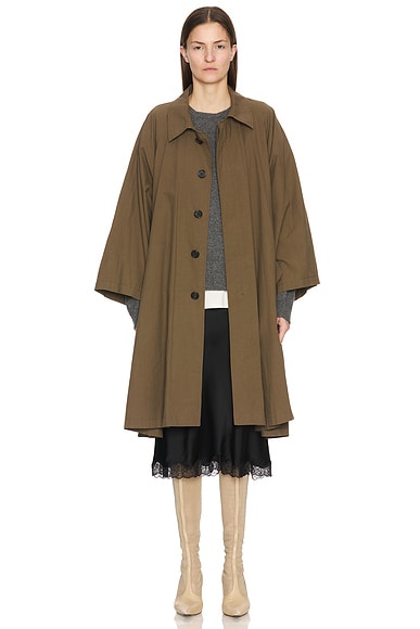 The Row Leins Coat in Khaki