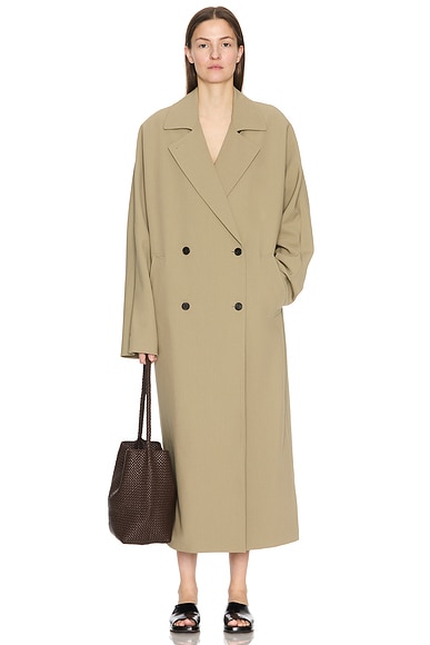 The Row Sable Coat in Ash Grey