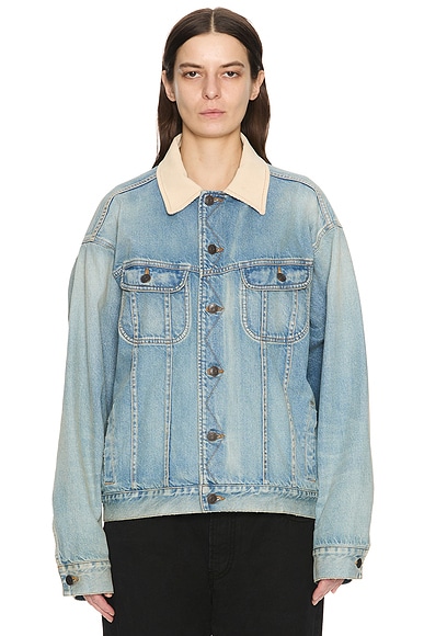 YEEZY Season 5 Classic Denim Jacket in Faded Indigo | FWRD
