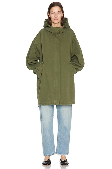 ブルゾン 25ss THE ROW Kemet cotton parka 956W3954KKG Kemet Jacket Green in Cotton – The Row