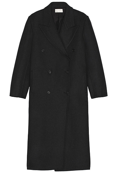 The Row Hariet Coat in Dark Charcoal