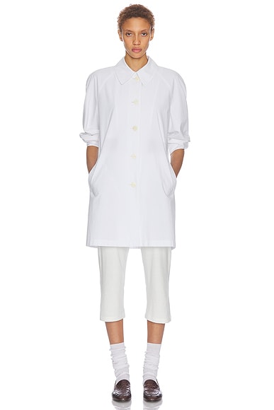 The Row Hawkins Coat in Off White