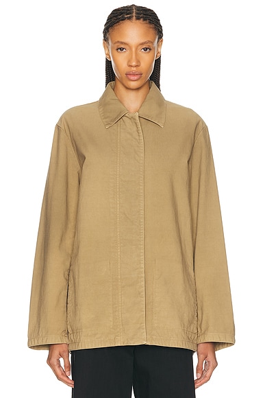 The Row Baeza Jacket in Sandy Buff