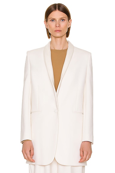 The Row Jerry Jacket in Cream Smart Closet
