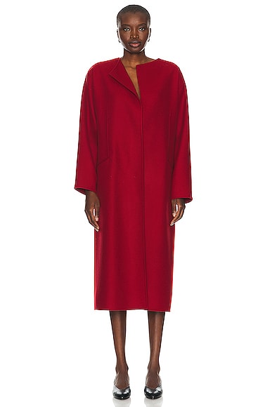 The Row Priske Coat in Lipstick | FWRD