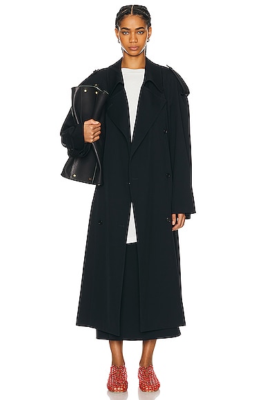 The Row Denver Coat in Navy