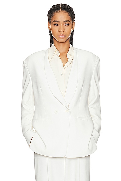 The Row Alda Jacket in White