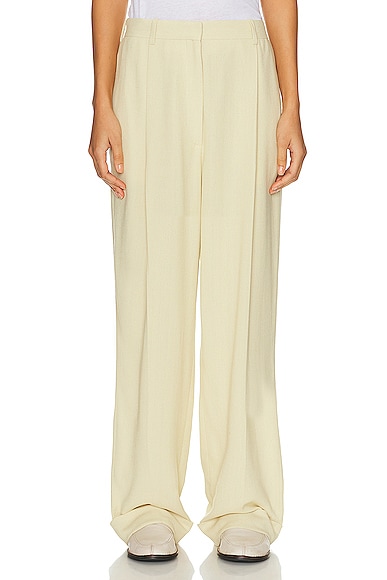 The Row Tor Pant in Yellow Straw