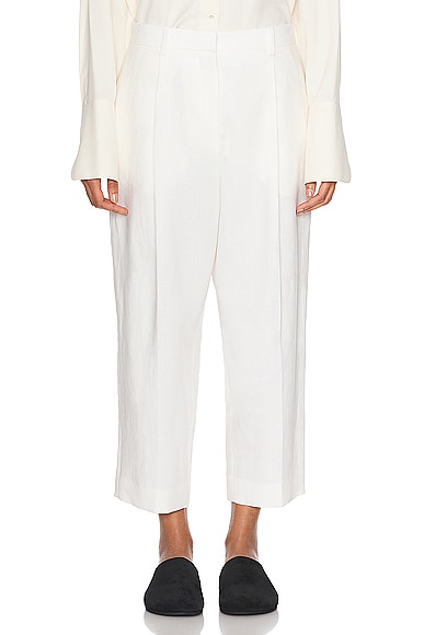The Row Tonnie Pant in Off White