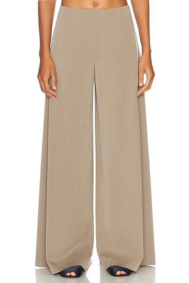 The Row Dela Pant in Grey Taupe