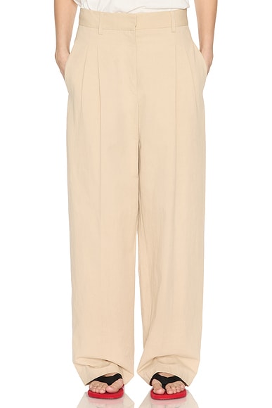 The Row Lilas Pant in Light Khaki