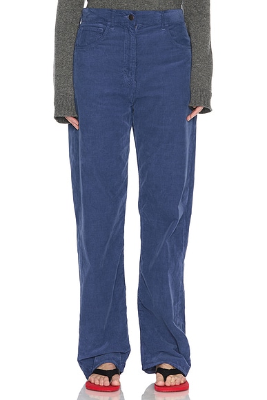 The Row Tarley Pant in Washed Blue