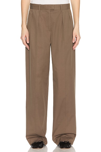 The Row Alfidis Pant in Taupe