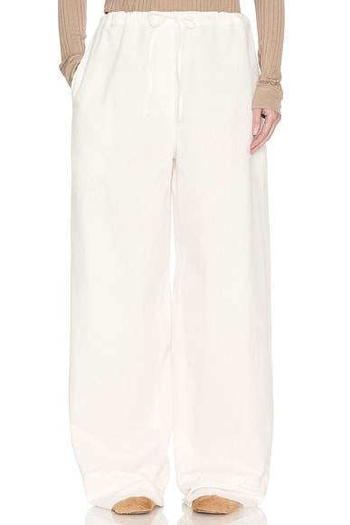 The Row Enea Pant in Off White