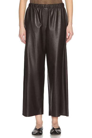 The Row Yani Pant in Dark Brown