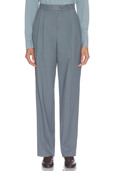 The Row Ragnar Pant in Cobalt Blue