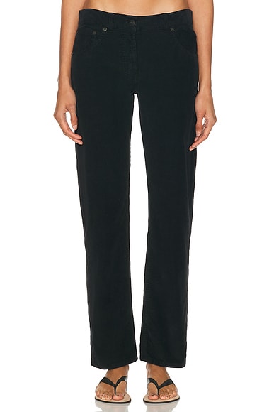 The Row Fima Corduroy Pant in Black