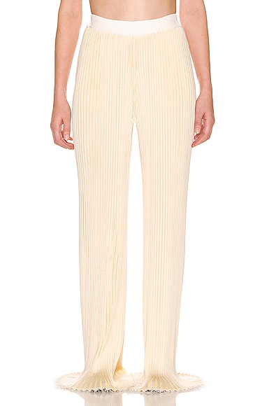The Row Lucero Pant in Natural Light Yellow