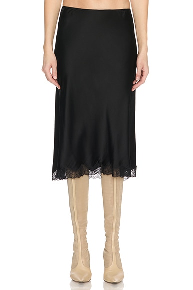 スカート The Row SS25 The Row Skirts Black (8661 W3786BLK) Irene skirt | The Row | OTTODISANPIETRO