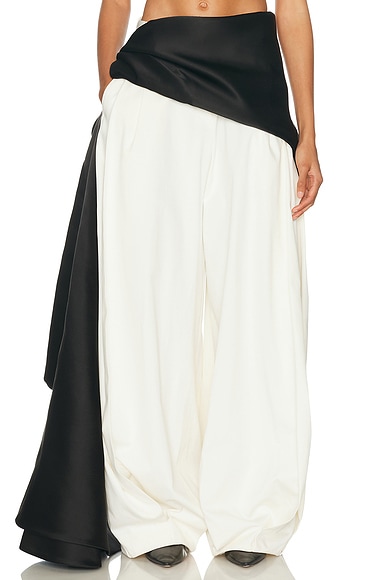 The Row Luriel Apron Skirt in Black