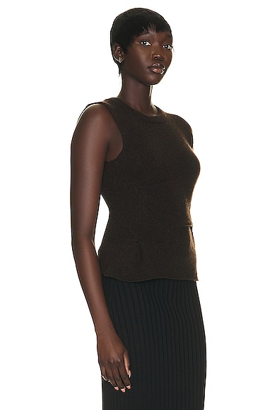Shop The Row Charlise Top In Smokey Brown