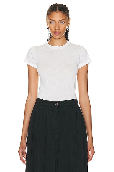 The Row Tommy Top in Off White | FWRD