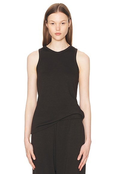 The Row Marius Top in Dark Brown