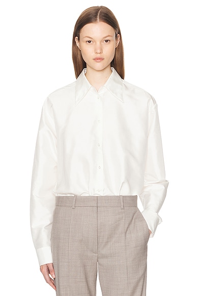 The Row Parave Shirt in Off White