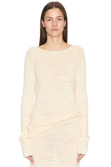 Toteme Coripe Wide Top in White | FWRD Toteme Coripe Wide Top in White | FWRD