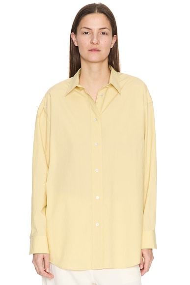 The Row Millerina Shirt in Pale Yellow