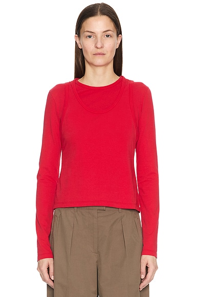 The Row Seruni Top in Red