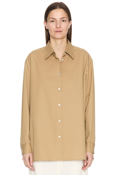 The Row Tansy Shirt in Beige