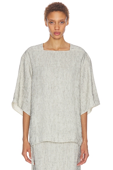 The Row Hamza Top in White & Black