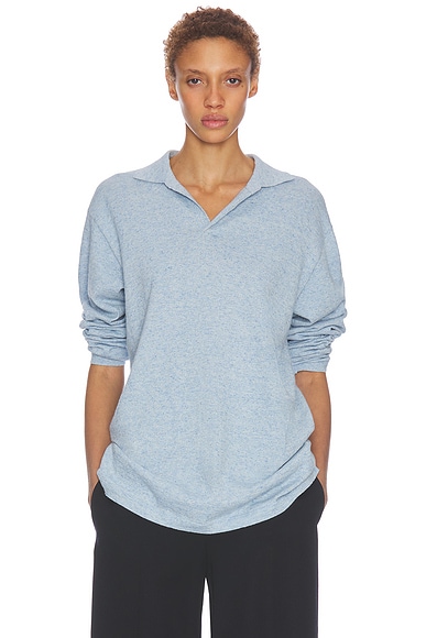 The Row Niosa Top in Ice Blue