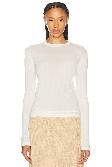 The Row Dantea Top in Ivory