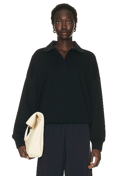 The Row Corzas Top In Dark Navy