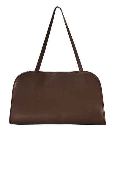 The Row Peggy Clutch Bag in Deep Brown ANS